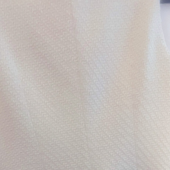 BeBop Ivory Textured V-neck Vest Style Mini Dress (Medium) with Gold Buttons - Picture 6 of 10